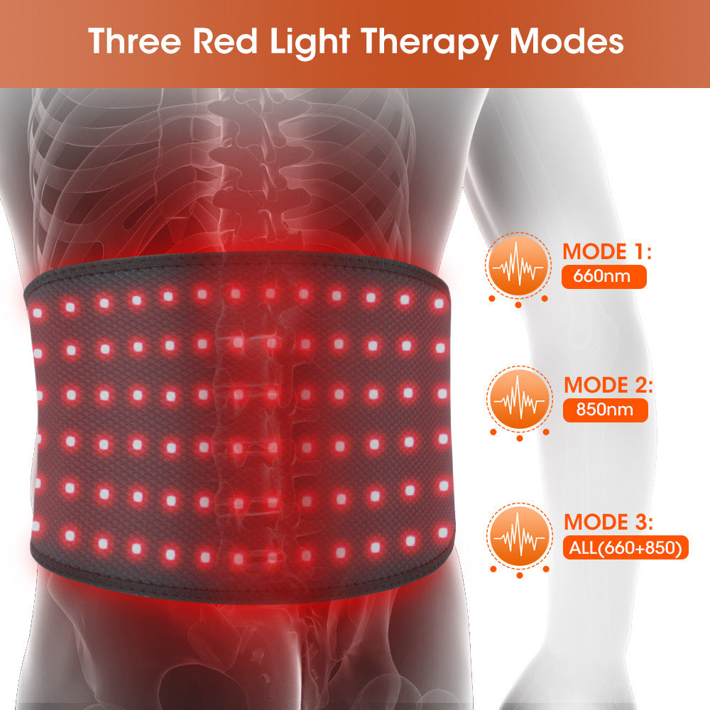 Electric Red Light Waist Supporter Beads Hot Compress Physical Therapy Belt - EZIMO.store