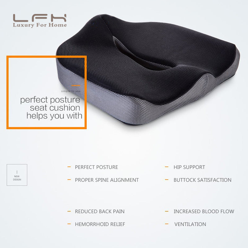 Memory Foam Chair Car Seat Cushion for Lower Back - EZIMO.store