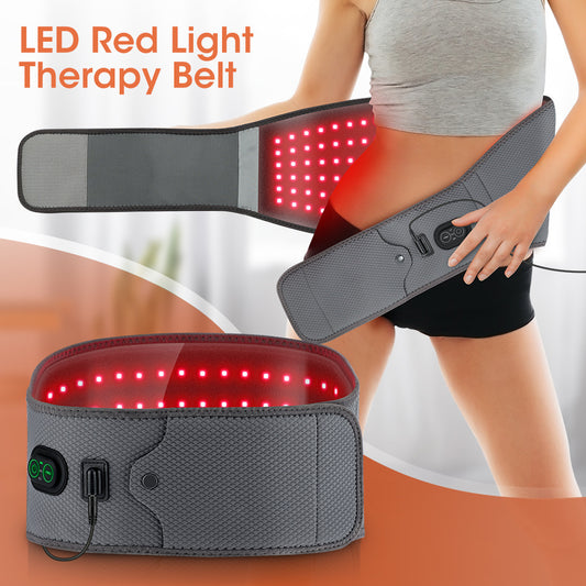 Electric Red Light Waist Supporter Beads Hot Compress Physical Therapy Belt - EZIMO.store