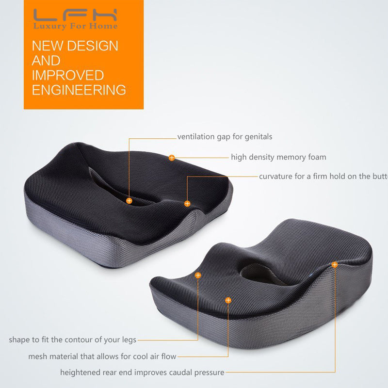 Memory Foam Chair Car Seat Cushion for Lower Back - EZIMO.store