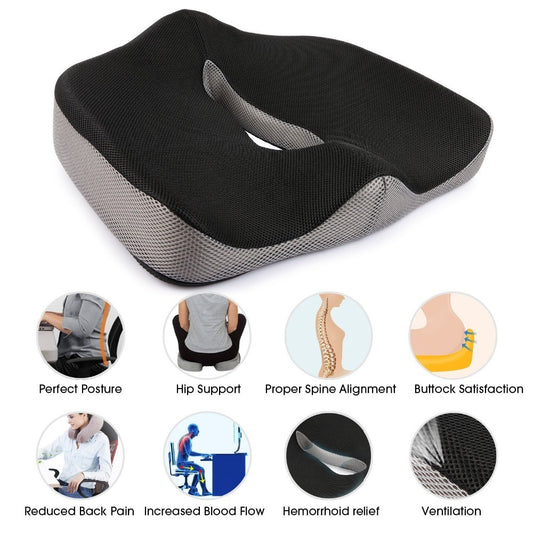 Memory Foam Chair Car Seat Cushion for Lower Back - EZIMO.store